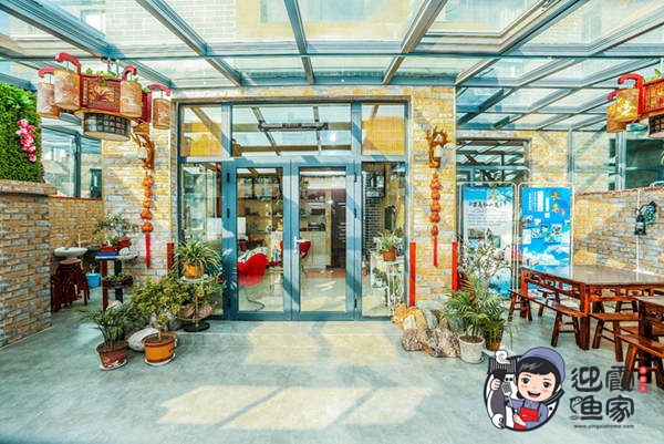 【联排别墅店】迎霞渔家餐厅大院